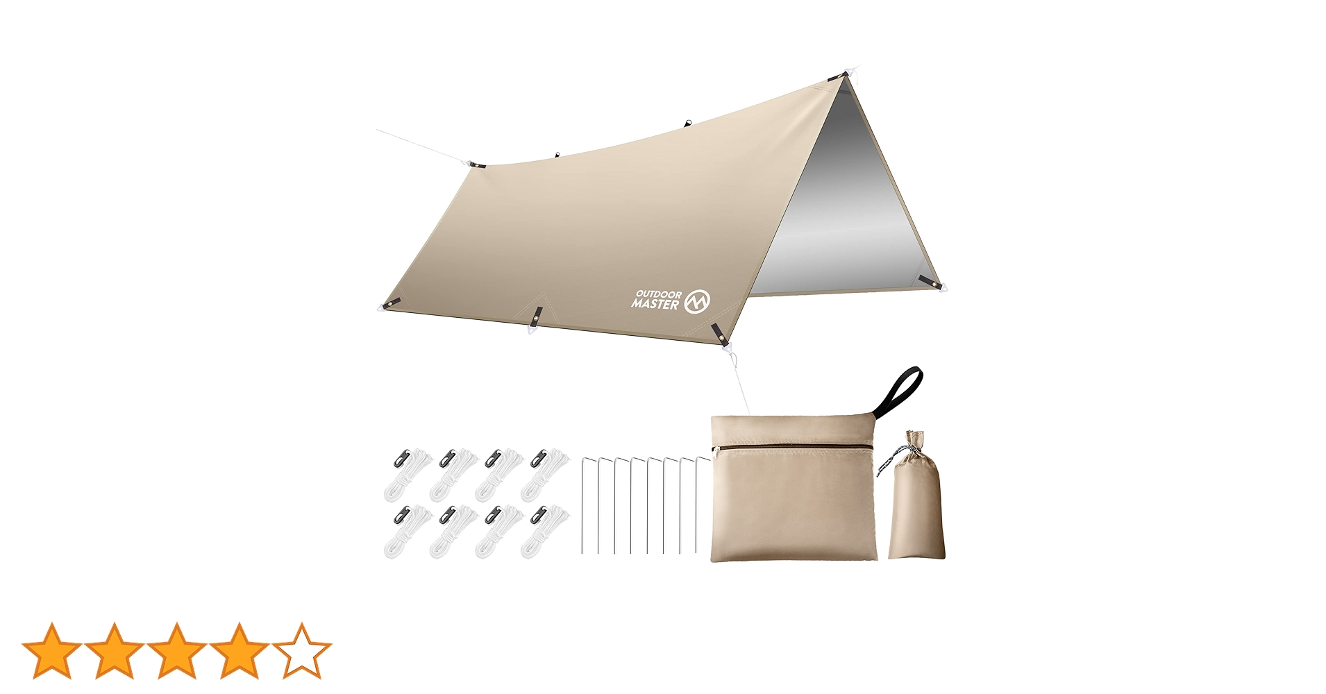 Amazon | OUTDOORMASTER防水タープ テント キャンプ 遮熱 日除け